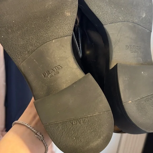Prada Black Patent Leather women’s Loafers - Picture 7 of 14